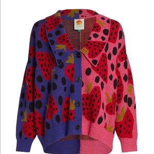 NWT Farm Rio Mix Maxi Heartberry Cardigan